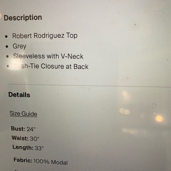 Robert Rodriguez heather grey halter top - Picture 3 of 6